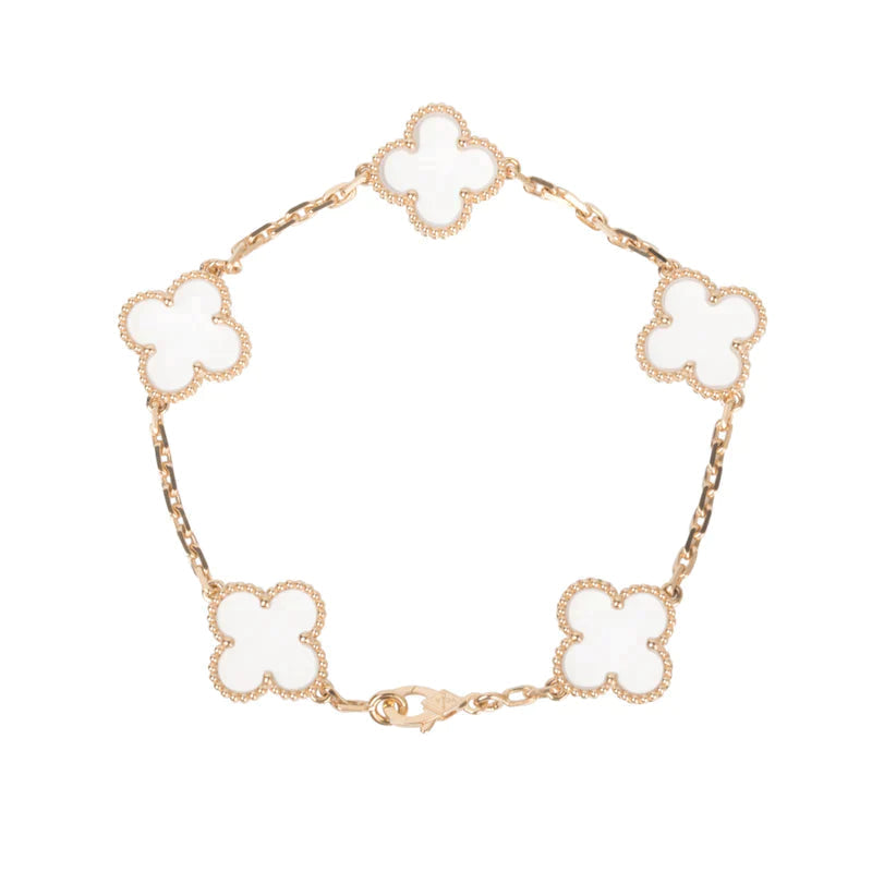 [Super CiCi ]CLOVER 5-MOTIV ARMBAND BERGKRISTALL