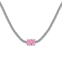 [Bieber Jewelry ]2.0 carat Ornate Emerald Cut Necklace