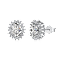 [Bieber Jewelry ]Delicate Radiant Oval Cut Daily Earrings