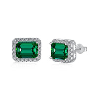 [Bieber Jewelry ]Luxurious Dainty Emerald Cut Banquet Earrings