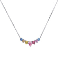 [Bieber Jewelry ]Dainty Colorful Heart Necklace