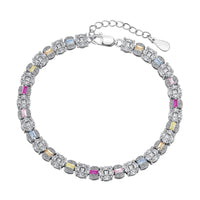 [Bieber Jewelry ]Dazzling Radiant Multi Cut Daily Bracelet