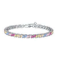 [Bieber Jewelry ]Ornate Sparkling Multi Cut Party Bracelet