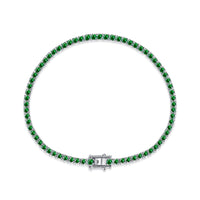 [Bieber Jewelry ]Dazzling Colorful Round Cut Daily Bracelet