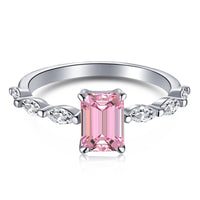 [Bieber Jewelry ]1.0 Carat Dainty Resplendent Radiant Cut Daily Ring