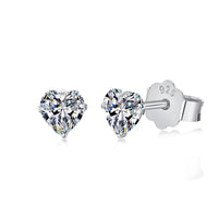 [Bieber Jewelry ]Sparkling Heart Shaped Simple Earrings