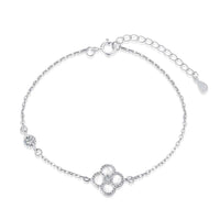 [Bieber Jewelry ]Delicate Four Leaf Clover Bracelet
