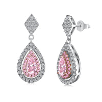 [Bieber Jewelry ]Ornate Delicate Water Drop Shape Banquet Earrings