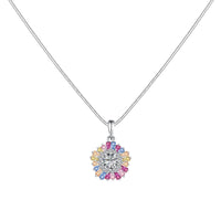 [Bieber Jewelry ]Charming Flower Colorful Necklace