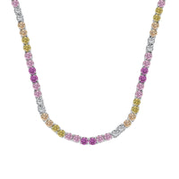[Bieber Jewelry ]Delicate Colorful Tennis Necklace