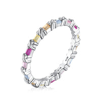 [Bieber Jewelry ]Charming Colorful Round Cut Daily Ring