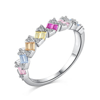 [Bieber Jewelry ]Delicate Vibrant Emerald Cut Daily Ring