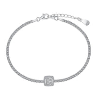 [Bieber Jewelry ]Luxurious Dazzling Square Shape Banquet Bracelet