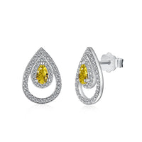 [Bieber Jewelry ]Sparkling Delicate Water Drop Shape Daily Earrings