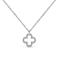 [Bieber Jewelry ]Four-Leaf Clover Hollow Design Exquisite Necklace