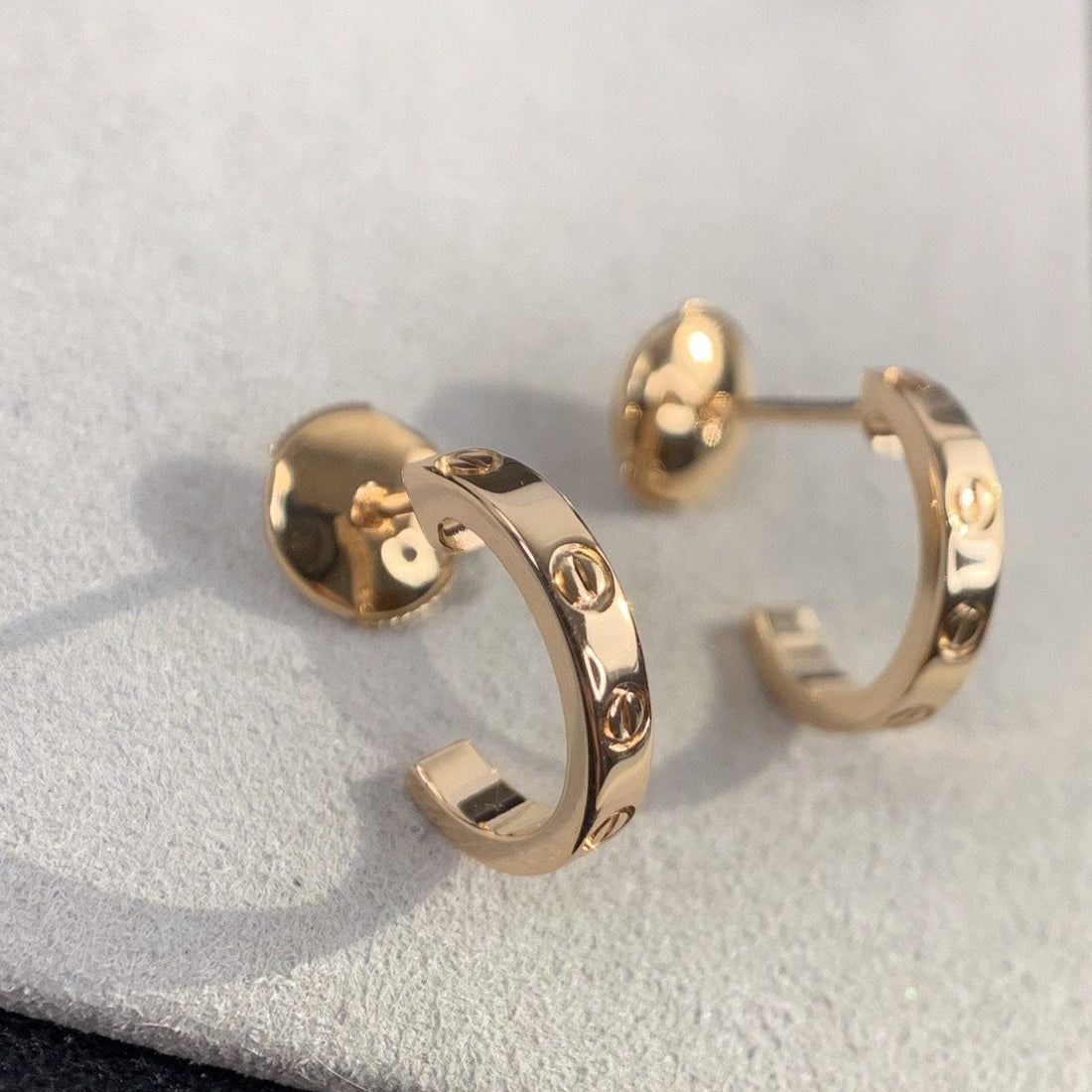 [Super CiCi ]LOVE OHRRINGE 2,65 MM ROSÉGOLD