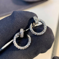 [Bieber Jewelry ]JUSTE EARRINGS SILVER DIAMONDS
