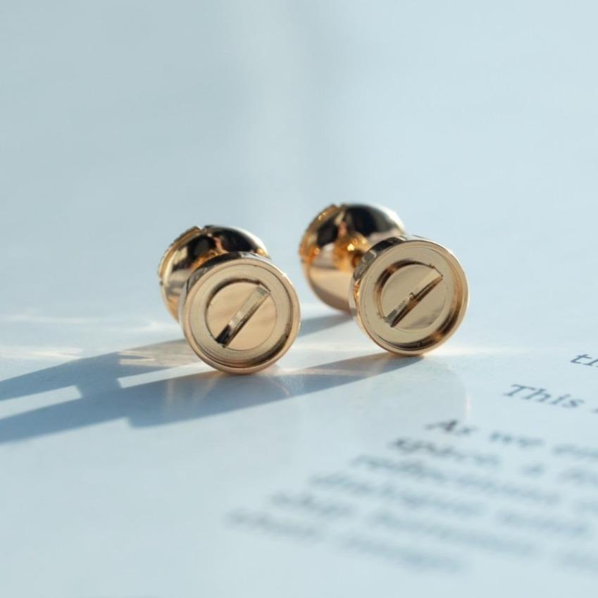 [Super CiCi ]LOVE OHRRINGE ROSÉGOLD 10MM