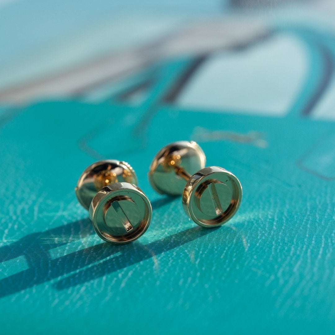 [Super CiCi ]LOVE OHRRINGE ROSÉGOLD 10MM