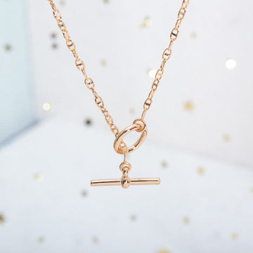 [Super CiCi ]ECHAPPEE HALSKETTE ROSÉGOLD