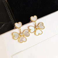 [Bieber Jewelry ]CLOVER SWEET WHITE MOP EARRINGS