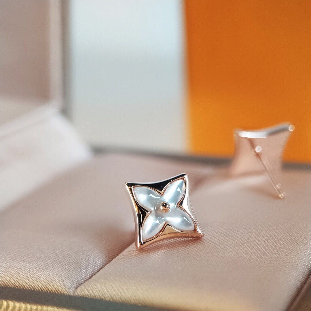 [Super CiCi ]STERN-OHRRINGE PINK GOLD
