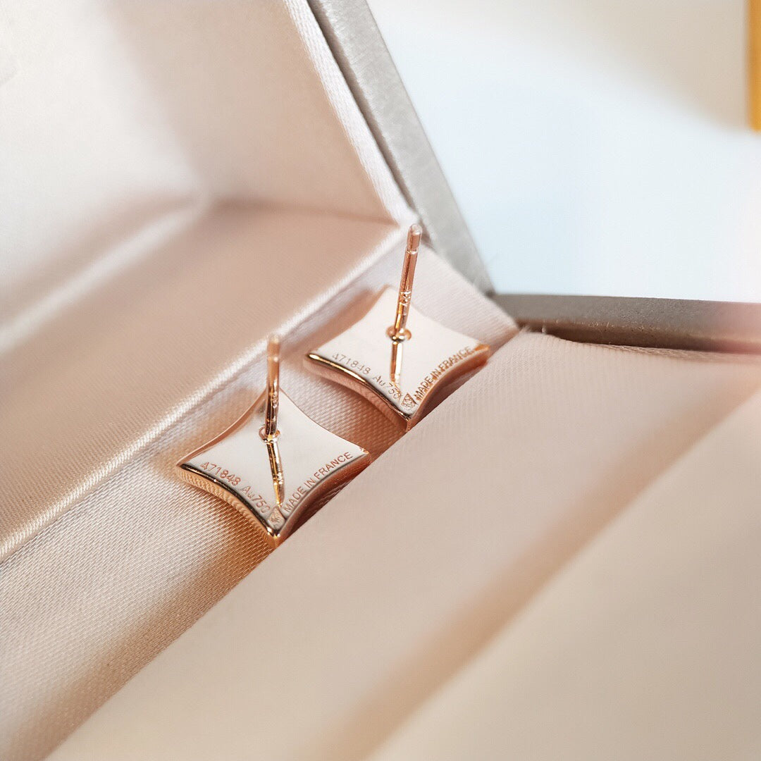 [Super CiCi ]STERN-OHRRINGE PINK GOLD