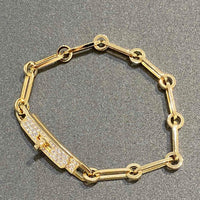 [Bieber Jewelry ]CHAINE BRACELET SMALL MODEL DIAMOND