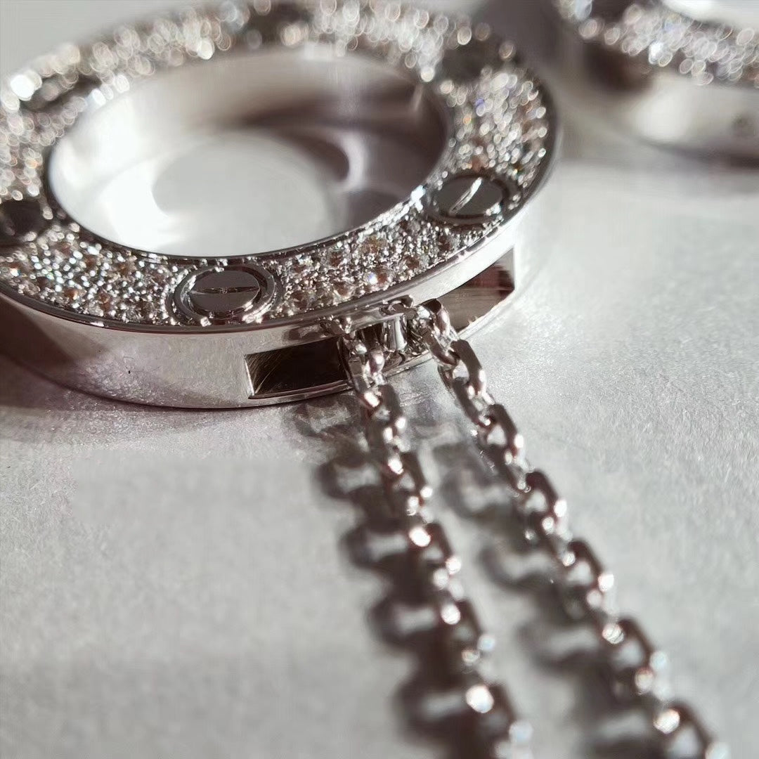 [Super CiCi ]LIEBESKETTE VERSTELLBAR SILBER