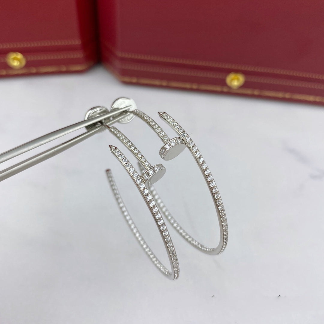 [Super CiCi ]JUSTE OHRRINGE VOLLDIAMANT 1,8 MM