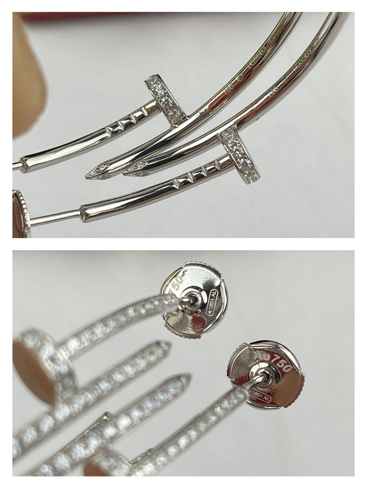 [Super CiCi ]JUSTE OHRRINGE VOLLDIAMANT 1,8 MM