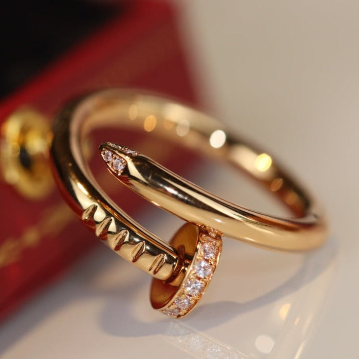 [Super CiCi ]JUSTE RING 2,65 MM GOLD DIAMANT