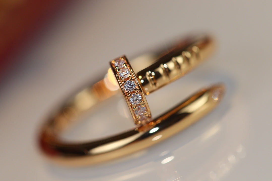 [Super CiCi ]JUSTE RING 2,65 MM GOLD DIAMANT