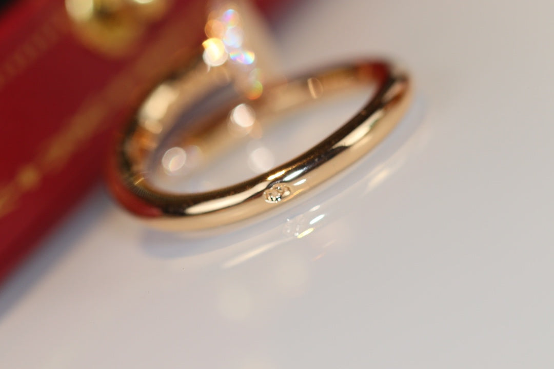 [Super CiCi ]JUSTE RING 2,65 MM GOLD DIAMANT