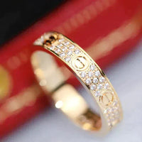 [Bieber Jewelry ]LOVE RING 3.6MM DIAMOND PAVED