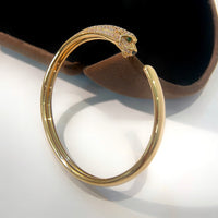 [Bieber Jewelry ]PANTHERE GOLD DIAMOND OPEN BRACELET