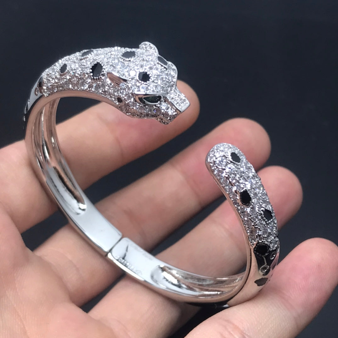 [Super CiCi ]PANTHERE GROSSES ARMBAND DIAMANTEN