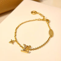 [Bieber Jewelry ]LOGO STAR MOTIF GOLD BRACELET