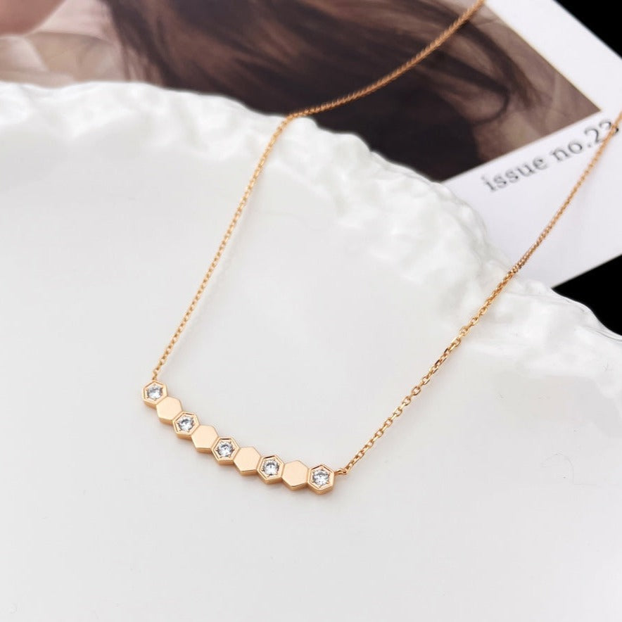 [Super CiCi ]BEE MY LOVE DIAMANT-HALSKETTE