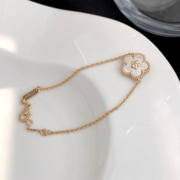 [Super CiCi ]LUCKY SPRING ROSÉGOLD PERLMUTT-ARMBAND