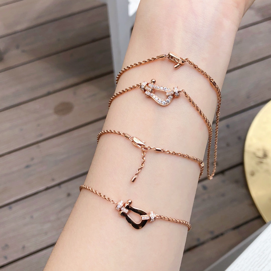 [Super CiCi ]FORCE 10 HALSKETTE AUS ROSÉGOLD MIT DIAMANTEN