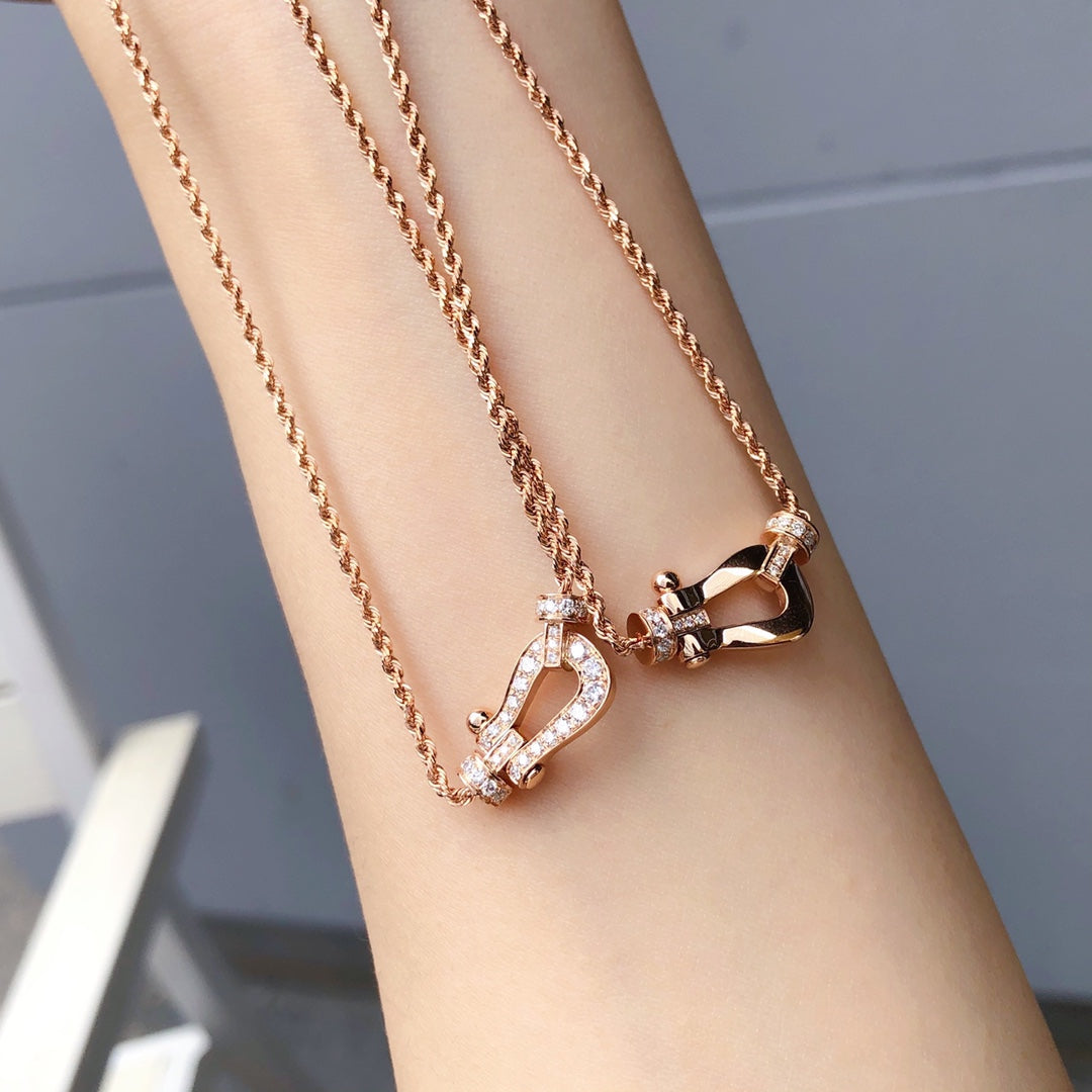 [Super CiCi ]FORCE 10 HALSKETTE AUS ROSÉGOLD MIT DIAMANTEN