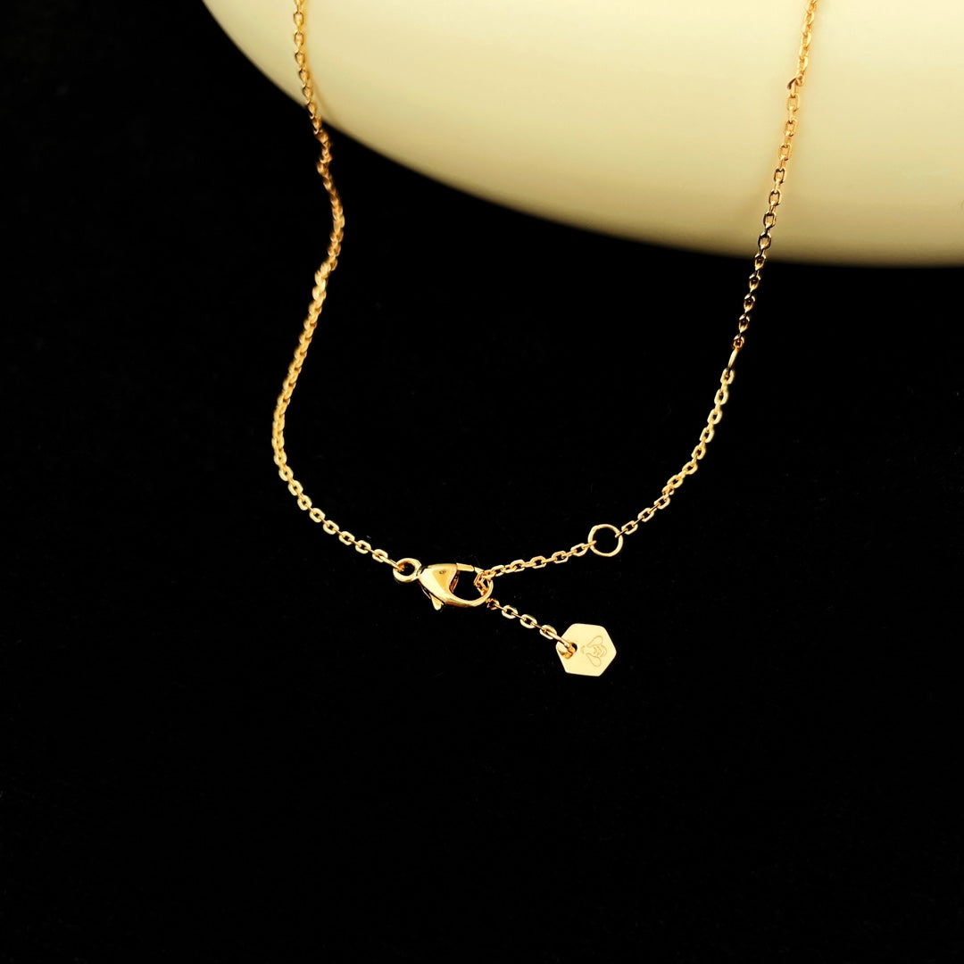 [Super CiCi ]BEE MINI ANHÄNGER DIAMANT-HALSKETTE