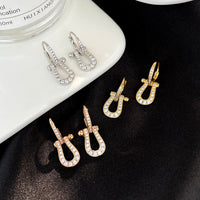 [Bieber Jewelry ]FORCE 10 FULL DIAMOND DROP EARRINGS MEDIUM MODEL