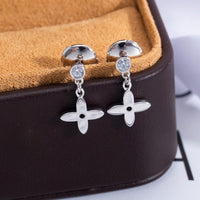 [Bieber Jewelry ]VIDYLLE SILVER DIAMOND MINI DROP EARRINGS