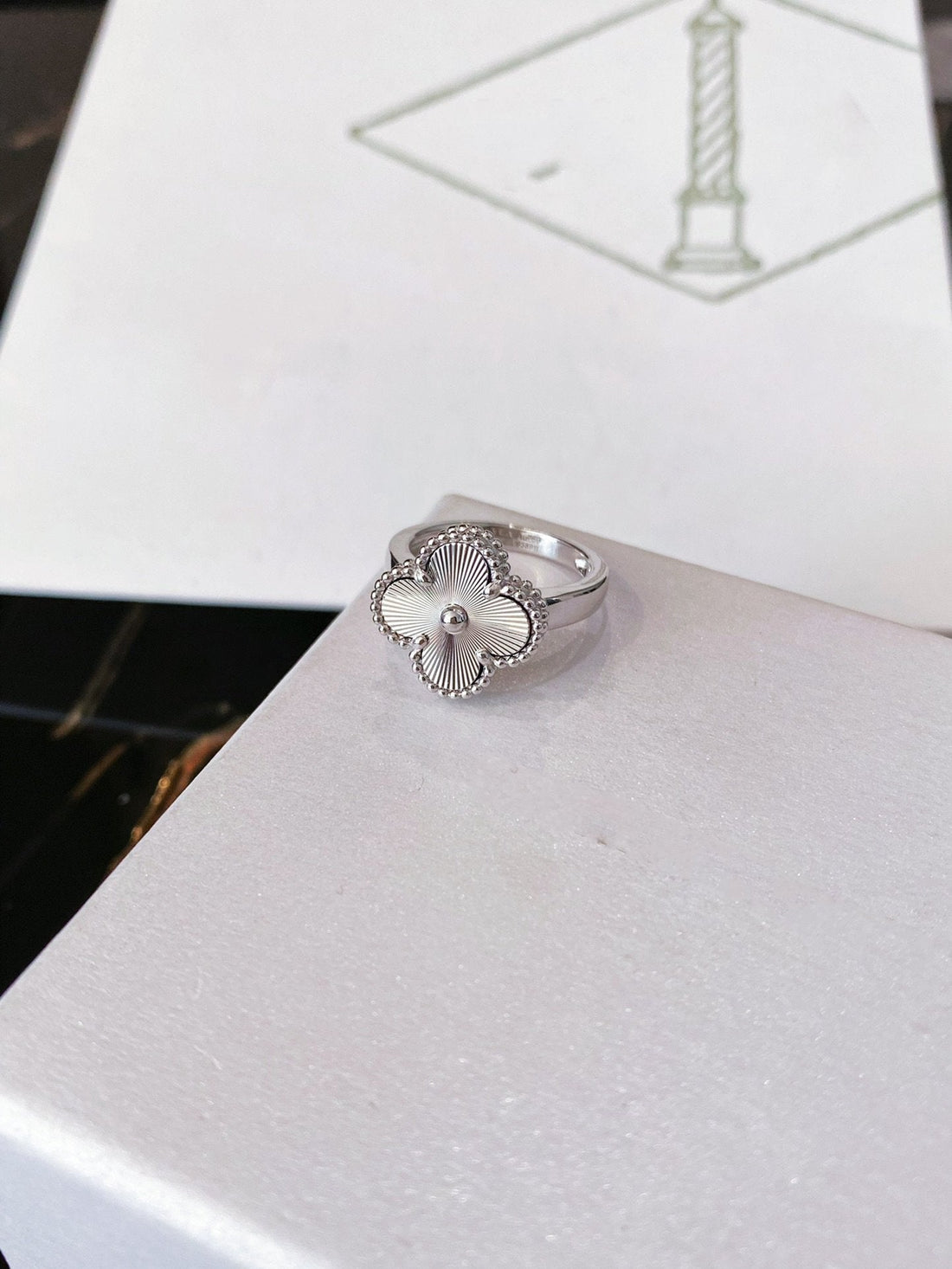 [Super CiCi ]CLOVER SILBERRING