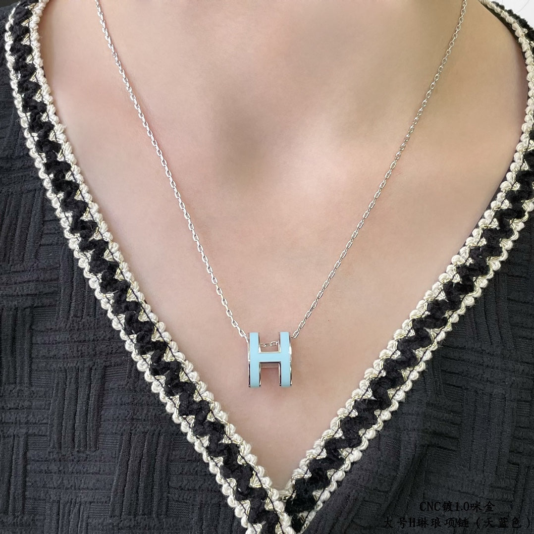 [Super CiCi ]POP H HALSKETTE HIMMELBLAU