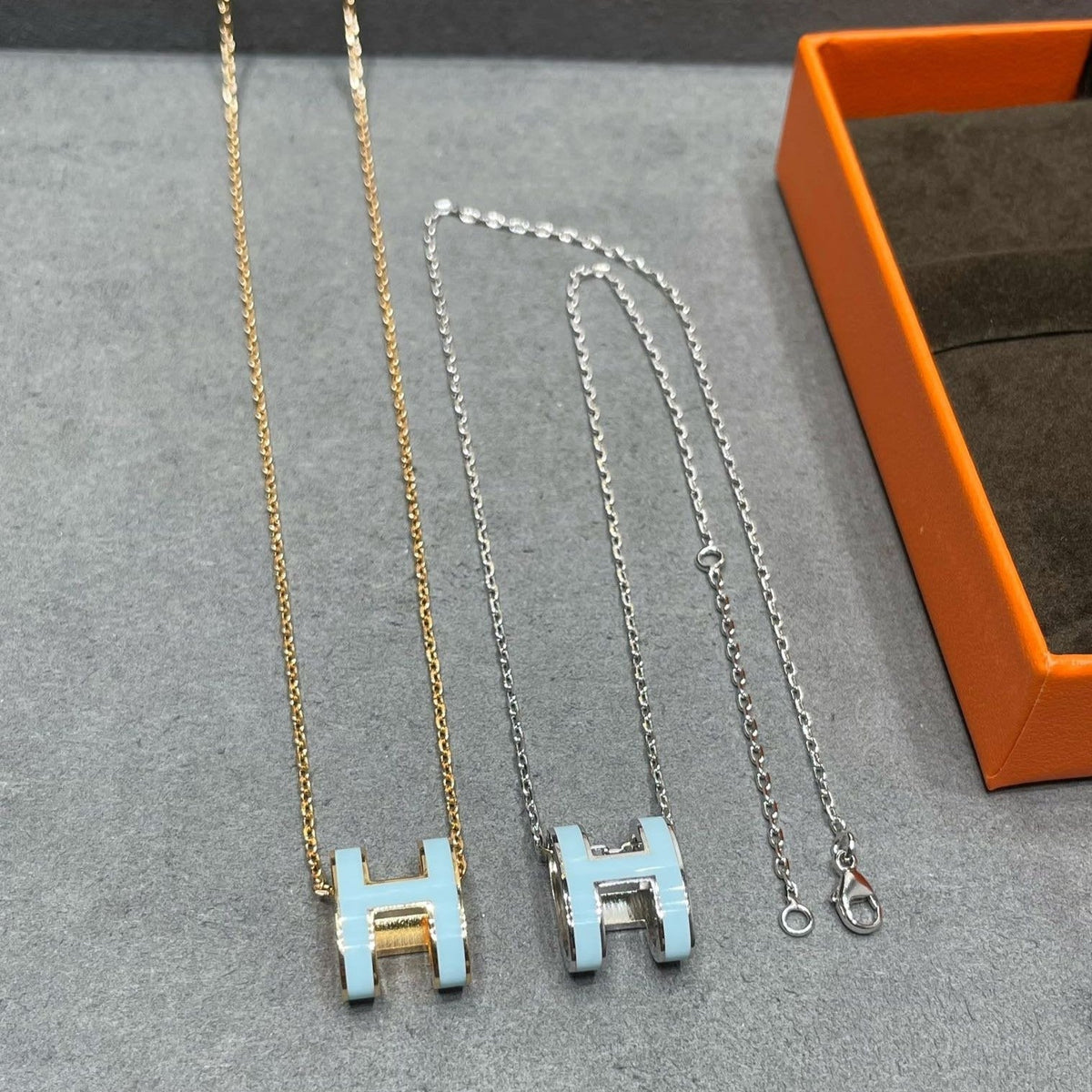 [Super CiCi ]POP H HALSKETTE HIMMELBLAU