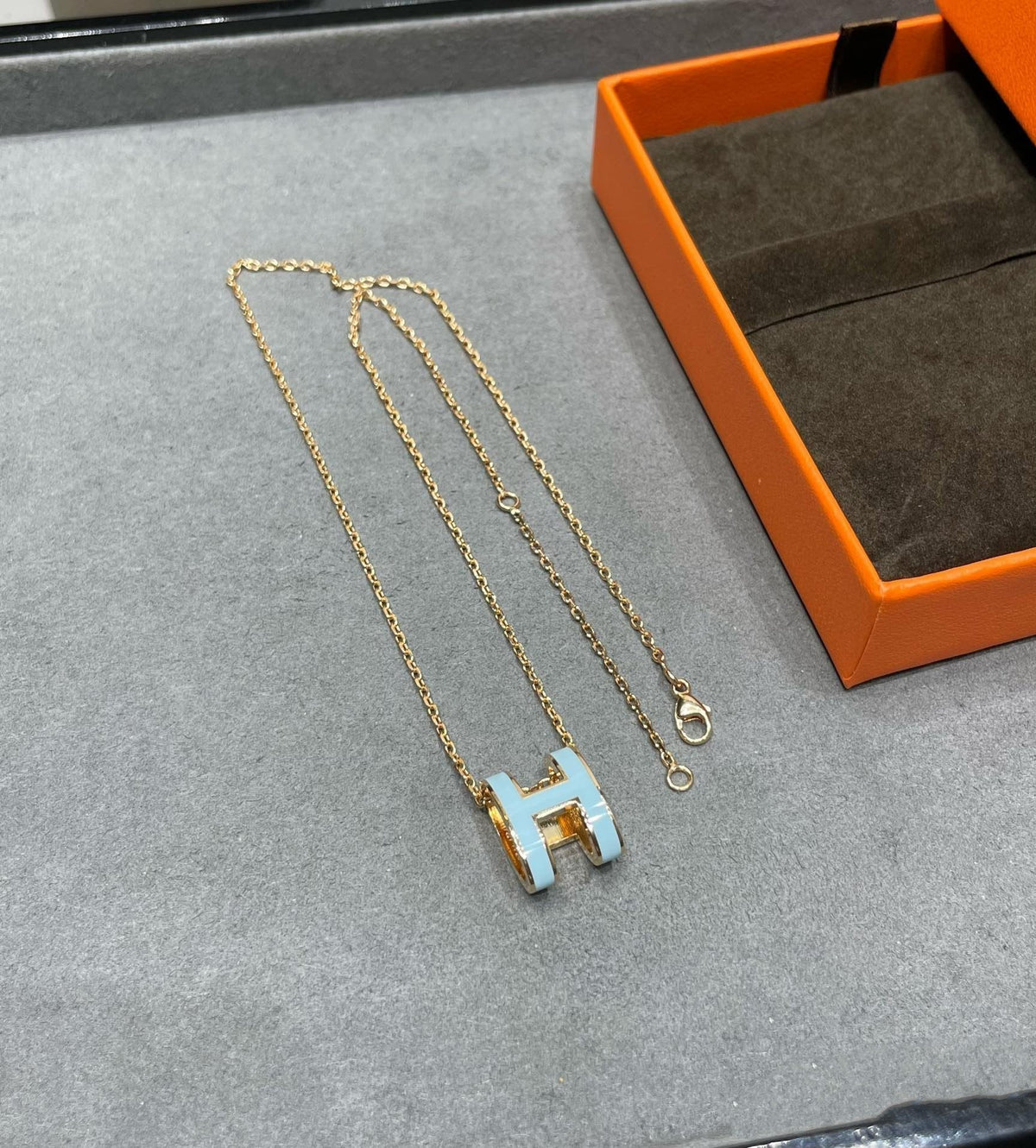 [Super CiCi ]POP H HALSKETTE HIMMELBLAU