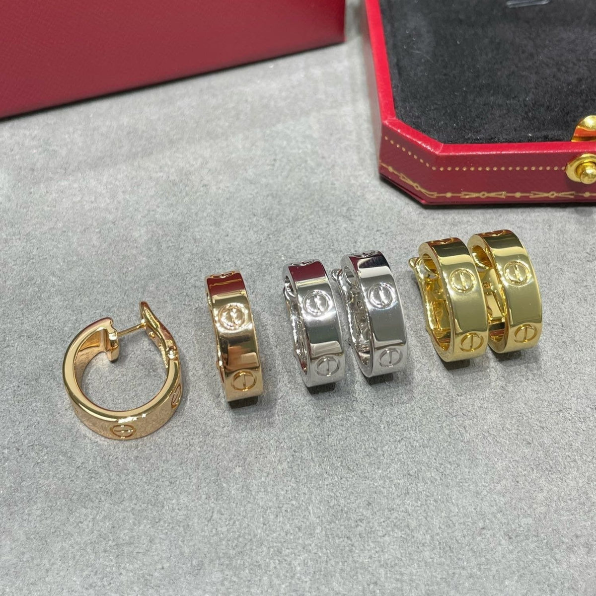 [Super CiCi ]LOVE 5,5 MM OHRRINGE